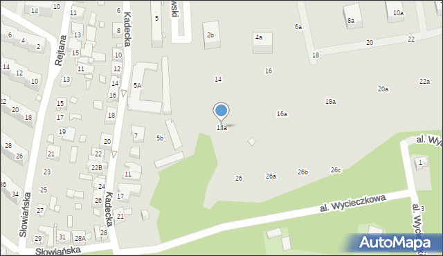 Chorzów, Bojarskiego Ludwika, ks., 14a, mapa Chorzów