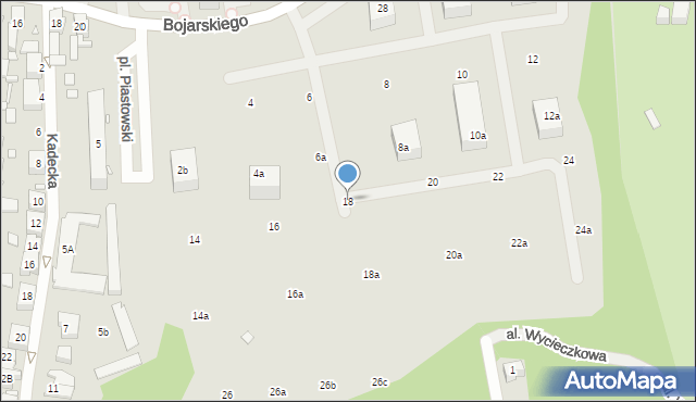 Chorzów, Bojarskiego Ludwika, ks., 18, mapa Chorzów