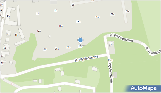 Chorzów, Bojarskiego Ludwika, ks., 26c, mapa Chorzów