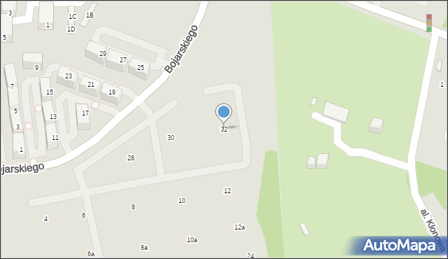 Chorzów, Bojarskiego Ludwika, ks., 32, mapa Chorzów