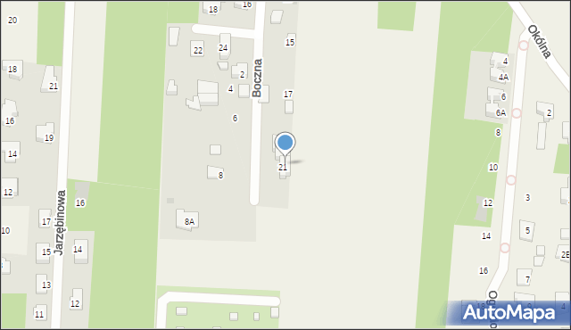 Chotomów, Boczna, 23, mapa Chotomów