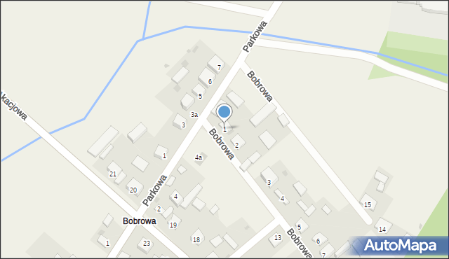 Chroberz, Bobrowa, 1, mapa Chroberz