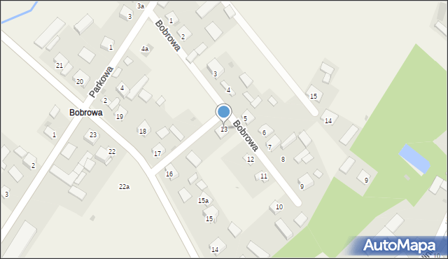 Chroberz, Bobrowa, 13, mapa Chroberz