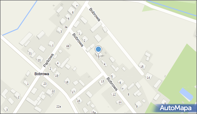 Chroberz, Bobrowa, 3, mapa Chroberz