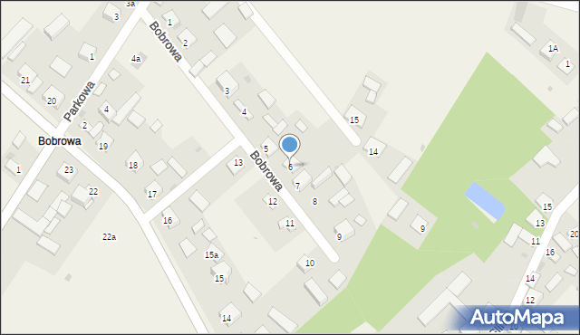 Chroberz, Bobrowa, 6, mapa Chroberz