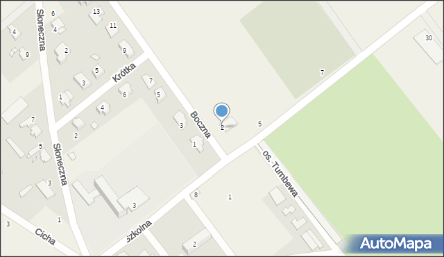 Chróścina, Boczna, 2, mapa Chróścina