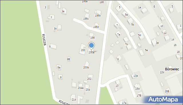 Chrzanów, Borowcowa, 200a, mapa Chrzanów