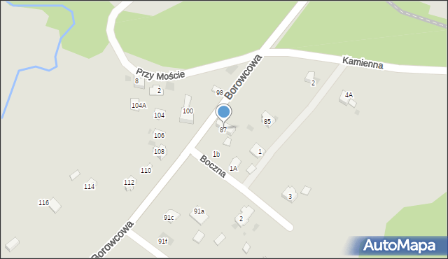 Chrzanów, Borowcowa, 87, mapa Chrzanów