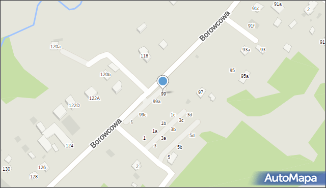 Chrzanów, Borowcowa, 99, mapa Chrzanów