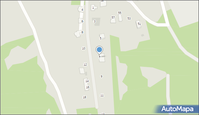 Chrzanów, Borówkowa, 7, mapa Chrzanów