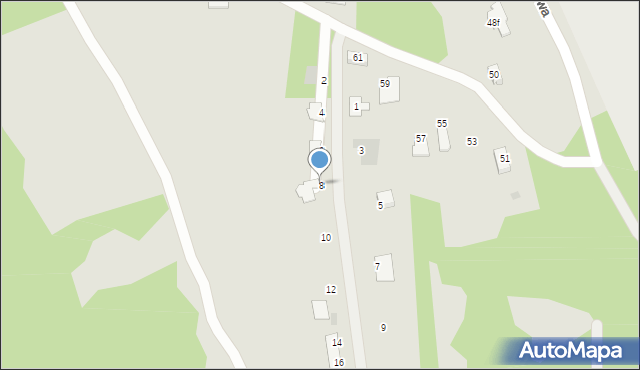 Chrzanów, Borówkowa, 8, mapa Chrzanów