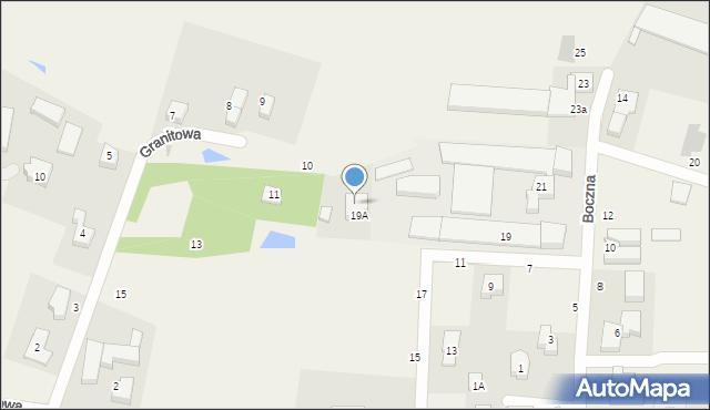 Chwaszczyno, Boczna, 21A, mapa Chwaszczyno