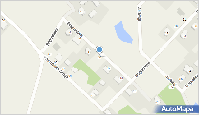 Chwaszczyno, Bogusława, 10, mapa Chwaszczyno