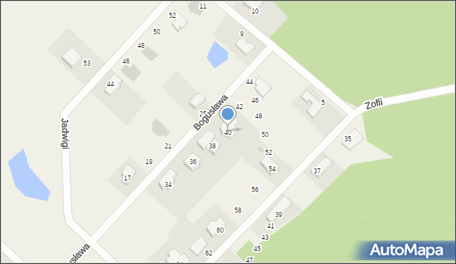 Chwaszczyno, Bogusława, 40, mapa Chwaszczyno