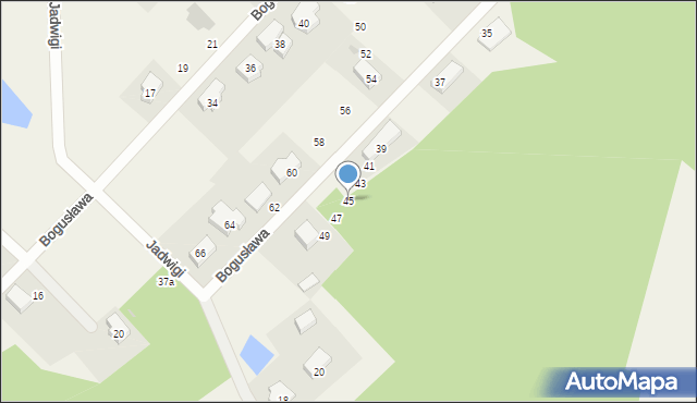 Chwaszczyno, Bogusława, 45, mapa Chwaszczyno