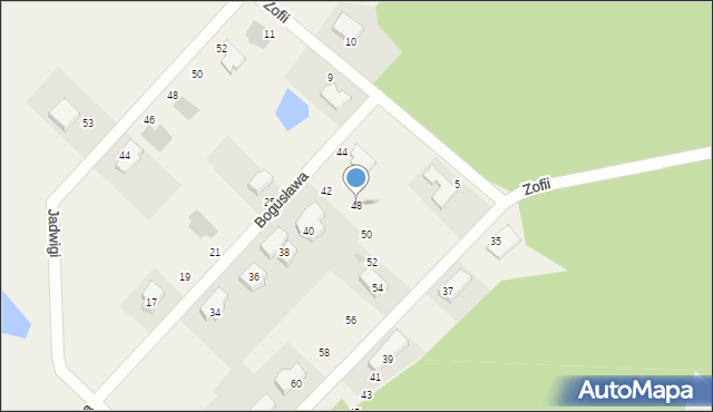 Chwaszczyno, Bogusława, 48, mapa Chwaszczyno