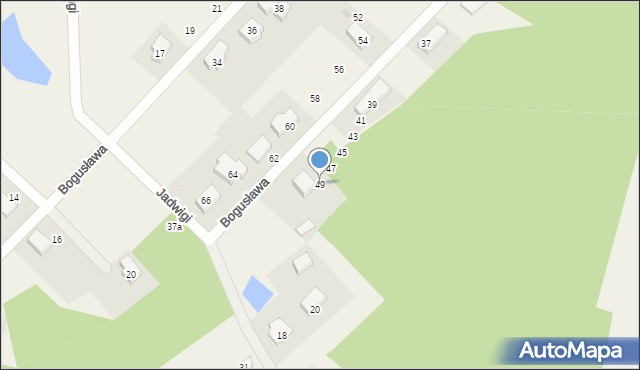 Chwaszczyno, Bogusława, 49, mapa Chwaszczyno