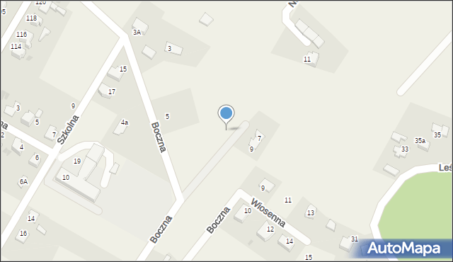 Chybie, Boczna, 5c, mapa Chybie