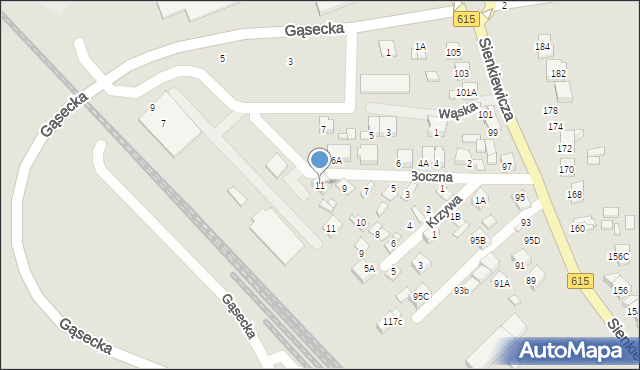 Ciechanów, Boczna, 11, mapa Ciechanów