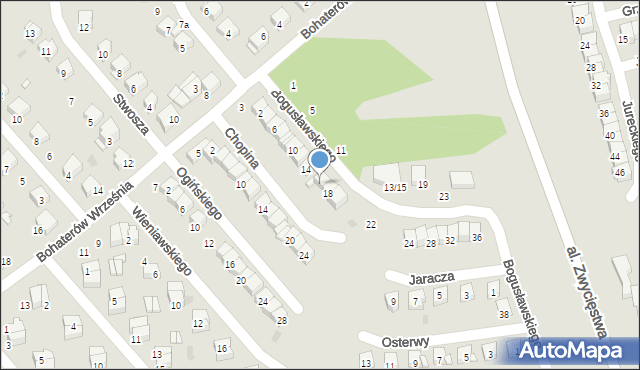 Ciechanów, Bogusławskiego Wojciecha, 16, mapa Ciechanów