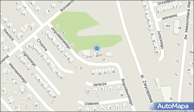 Ciechanów, Bogusławskiego Wojciecha, 19, mapa Ciechanów