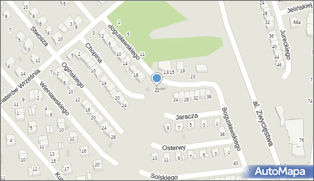 Ciechanów, Bogusławskiego Wojciecha, 22, mapa Ciechanów