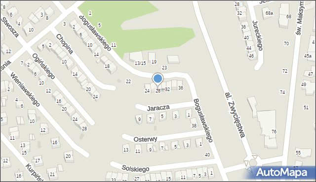 Ciechanów, Bogusławskiego Wojciecha, 28, mapa Ciechanów