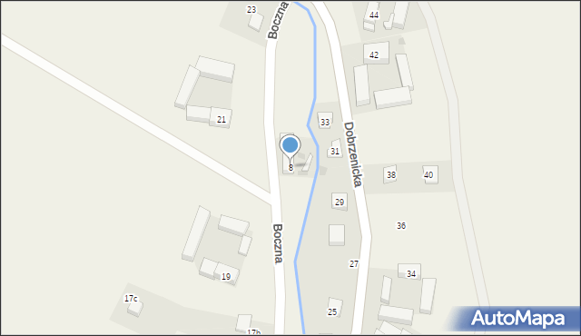 Ciepłowody, Boczna, 8, mapa Ciepłowody