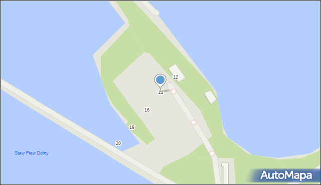 Czechowice-Dziedzice, Boczna, 14, mapa Czechowic-Dziedzic