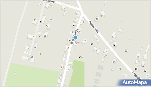 Czeladź, Boguckiego, 14, mapa Czeladź
