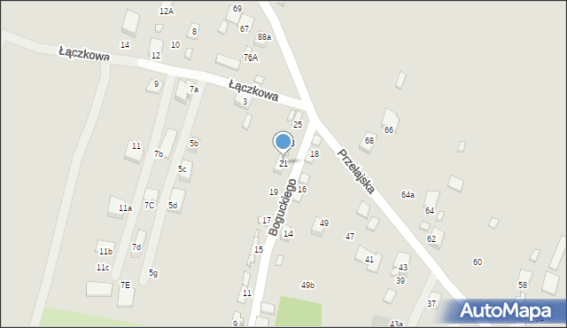 Czeladź, Boguckiego, 21, mapa Czeladź