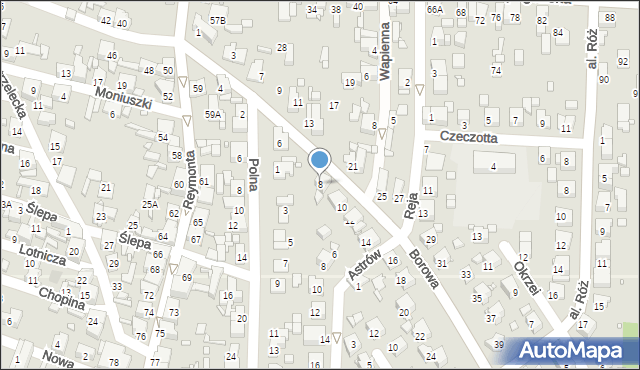 Czeladź, Borowa, 8, mapa Czeladź