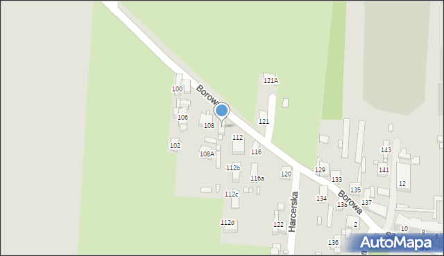 Czeladź, Borowa, 110, mapa Czeladź