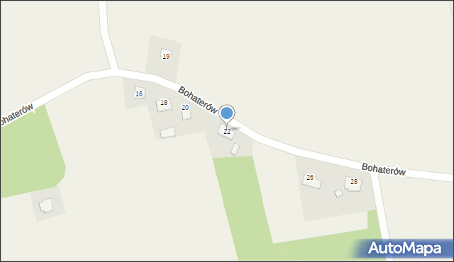 Czemlewo, Bohaterów, 22, mapa Czemlewo