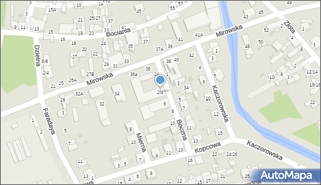 Częstochowa, Boczna, 2/4, mapa Częstochowy