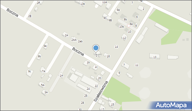 Dąbrowa Górnicza, Boczna, 2, mapa Dąbrowa Górnicza