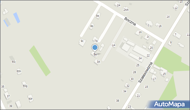 Dąbrowa Górnicza, Boczna, 5A, mapa Dąbrowa Górnicza