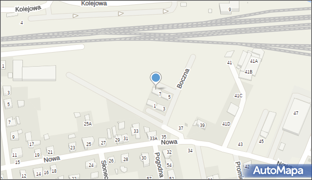 Dąbrówka, Boczna, 7/2, mapa Dąbrówka