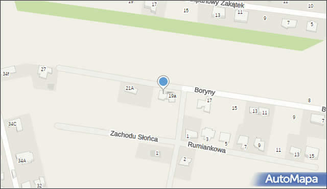 Dawidy Bankowe, Boryny, 19b, mapa Dawidy Bankowe