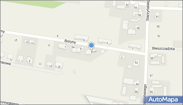 Dawidy Bankowe, Boryny, 3, mapa Dawidy Bankowe