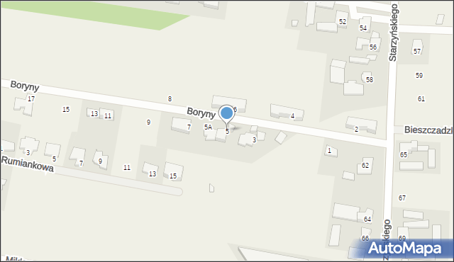 Dawidy Bankowe, Boryny, 5, mapa Dawidy Bankowe