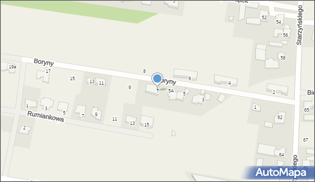 Dawidy Bankowe, Boryny, 7, mapa Dawidy Bankowe
