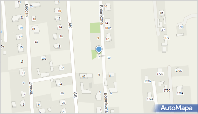 Dębe Wielkie, Botaniczna, 7, mapa Dębe Wielkie