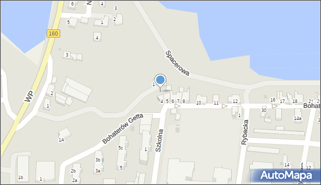 Dobiegniew, Bohaterów Getta, 3, mapa Dobiegniew