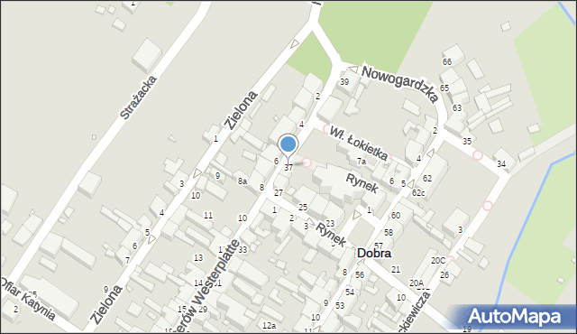 Dobra, Bohaterów Westerplatte, 37, mapa Dobra