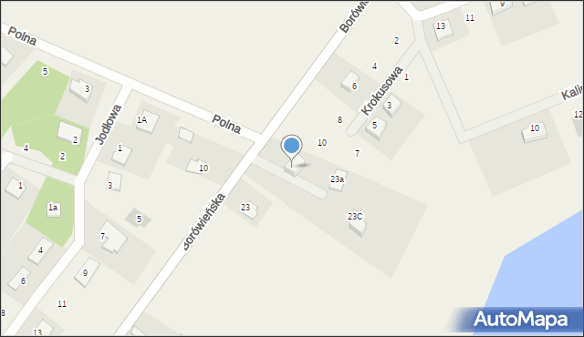 Dobrcz, Borówieńska, 23b, mapa Dobrcz