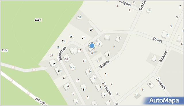 Dolaszewo, Bociania, 10, mapa Dolaszewo