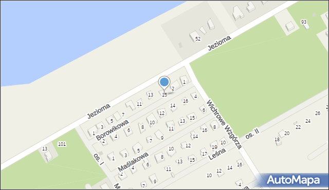 Dominice, Borowikowa, 15, mapa Dominice