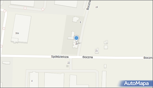 Duchnice, Boczna, 10, mapa Duchnice