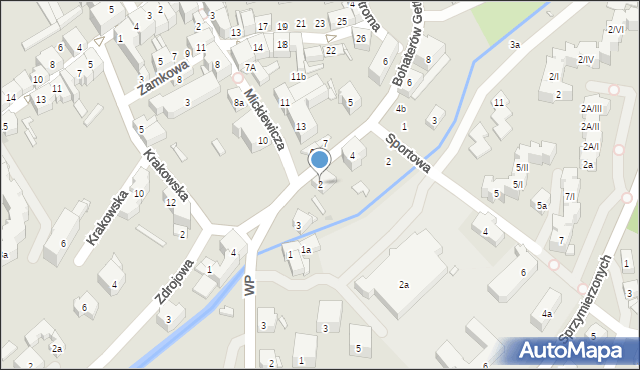 Duszniki-Zdrój, Bohaterów Getta, 2, mapa Duszniki-Zdrój